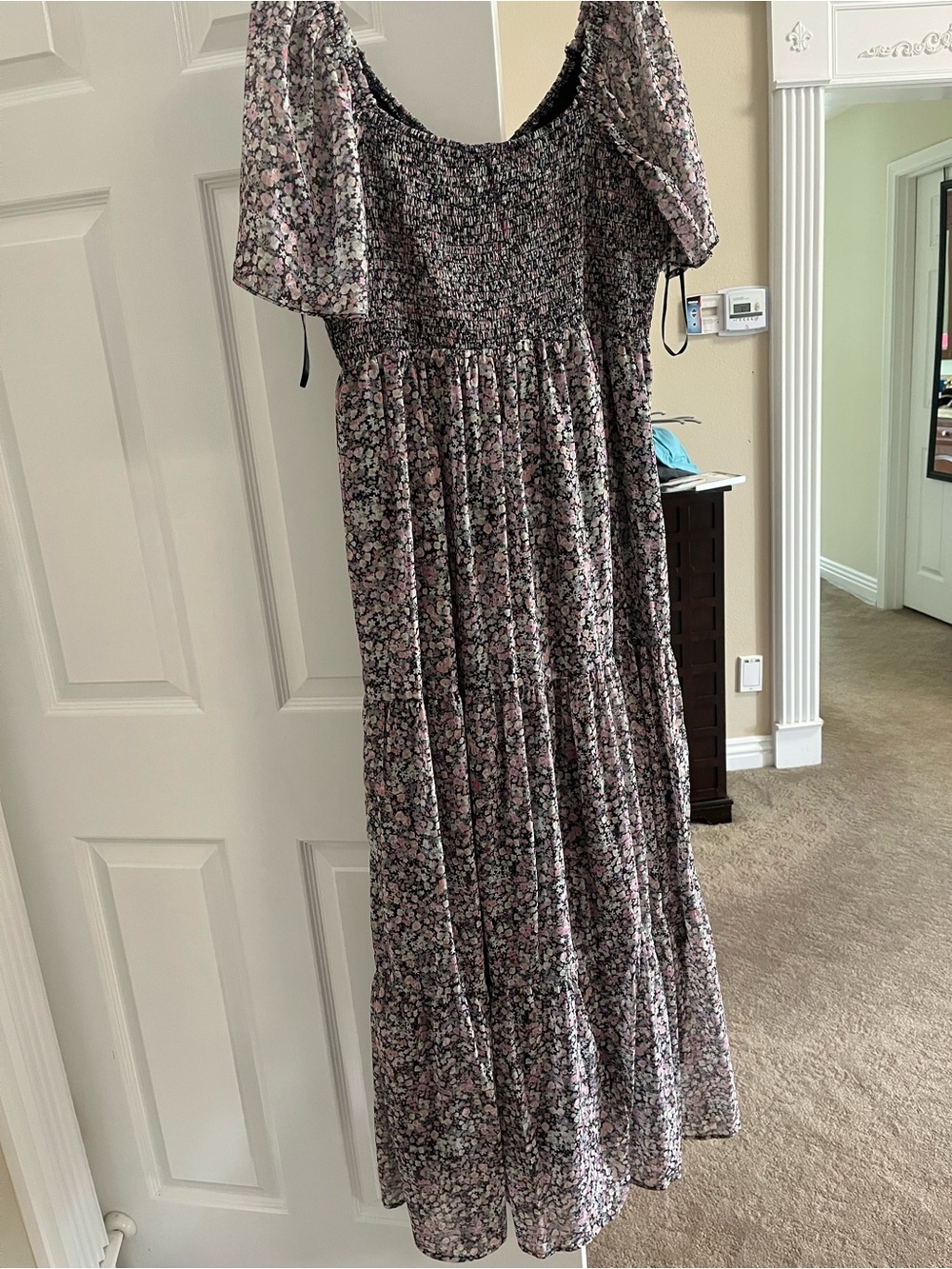 White Birch Black Label Multicolor Smocked Floral Dress - Picture 2 of 6